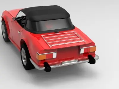 Triumph TR6 1975 3D model