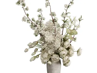 Flower In Vase 90 3D model