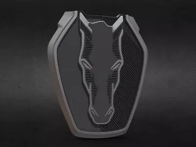 logo mustang 3D print model