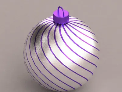 christmas ball 3D model 2