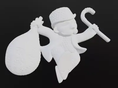 Iced Out Monopoly Man 3D model