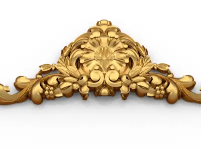 carved classic decorative ornament cnc 3d printing stl 09 3D model