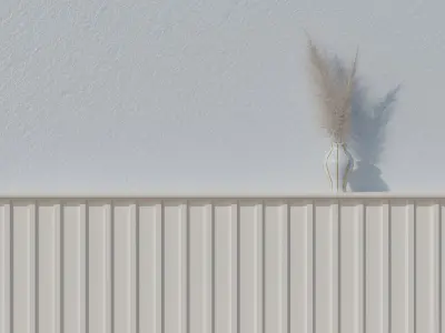 Wall Partition for your interior Low poly 17 3D model