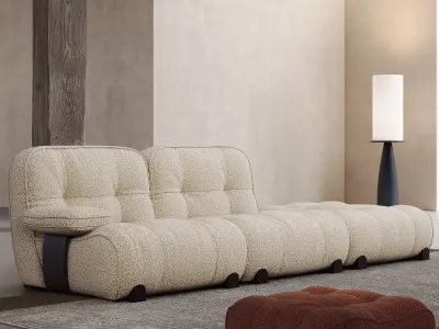 Mid Century interior scene 3D model