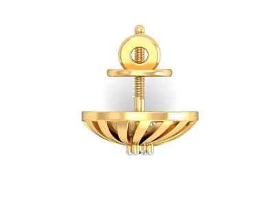 Solitaire Diamond Round -cut Pendant-set  3d model 3D print model