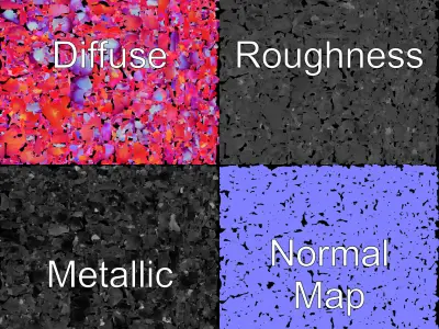 Glowing Flower Model Pack for D Rendering and Game Engines Low-poly 3D model