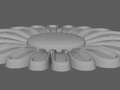 Central decor ornament for furniture 3D model 47