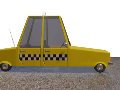 Taxi car 3D model