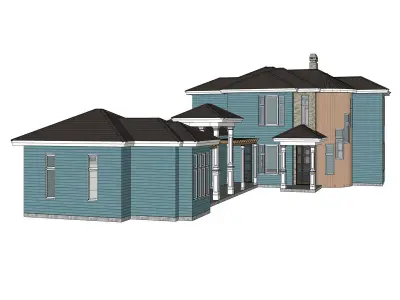 Prairie House 05 -Archimple LLC 3D model