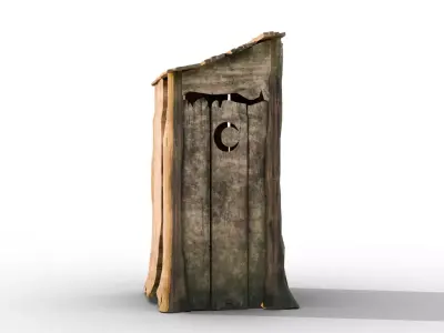 Shrek Toilet Free low-poly 3D model