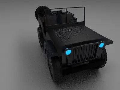 willy jeep Free low-poly 3D model