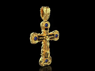 Jesus Cross Pendant z623 3D print model