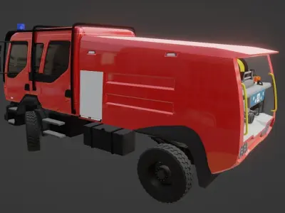 Volvo FL Firetruck 3D model