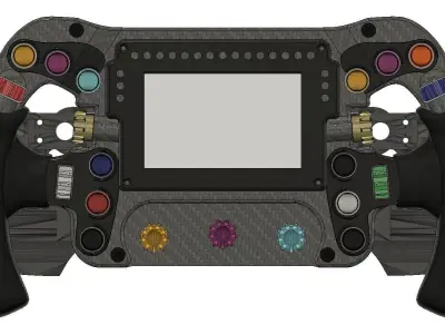 Mercedes-AMG F1 Steering Wheel 3D Model STL W14 SimRacing Wheel  3D print model