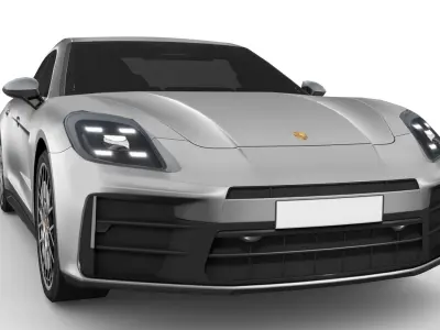 Porsche Panamera 2024 Low-poly 3D model