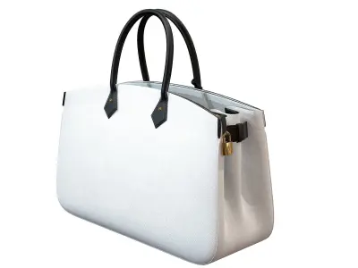 Louis Vuitton bag ALL SET White Leather 3D model