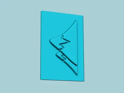 Stamp 40 - Ice Mountain - Fondant Decoration Maker Toy 3D print model