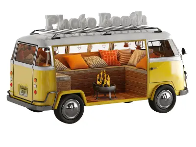 Photo Booth set 2 3D model