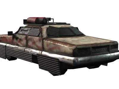 Armored Car Low-poly 3D model