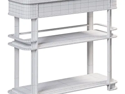  Sama Bar Cart By Arhaus 3D model