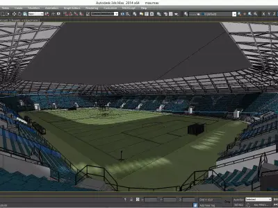 European Soccer Stadium 3D model