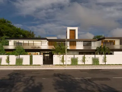 Modern villa 3D model