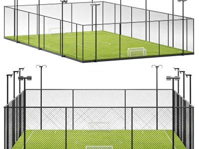 Football field 3D model