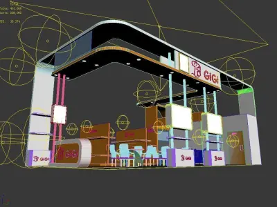 Exhibition - Area - 12X6-3DMAX2009-011 3D model