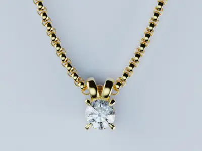 Diamonds Pendant Set 3D print model