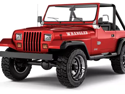 Jeep Wrangler YJ 1988 3D model