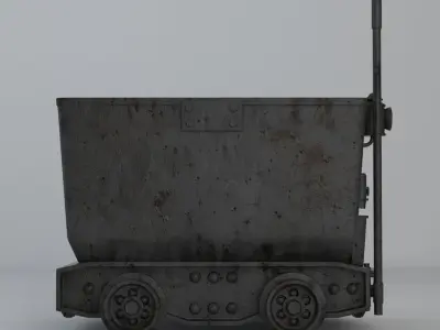 Mine Cart 3D model