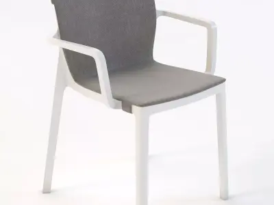 Kristalia Lp Armchair Padded 3D model