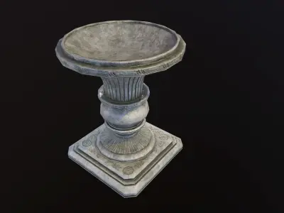 outdoor Vase Game Ready Low-poly 3D model
