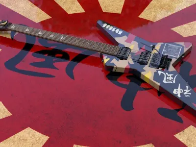 George Lynch ESP Kamikaze Star STD 1 3D model