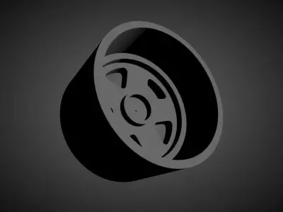 Mugen MR5 scalable and Printable rim 3D print model