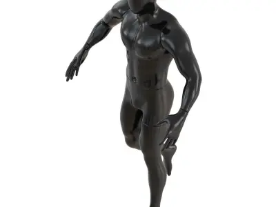 Faceless sports mannequin 136 3D model