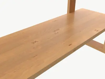 Decorative Wall Shelf 04 3D model