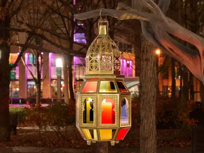 Arabian Lantern Low-poly 3D model