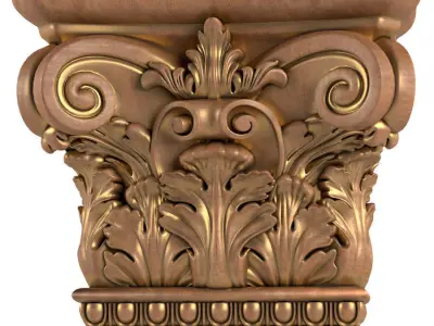  Column capital 3D model