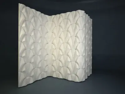 03 VIGELAND WALL PATTERN Low-poly 3D model