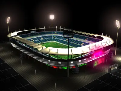 Soccer Stadium 3D model