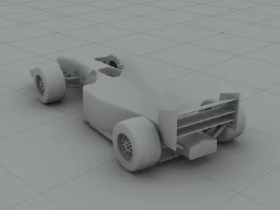 Formula racing car 3D model purchase