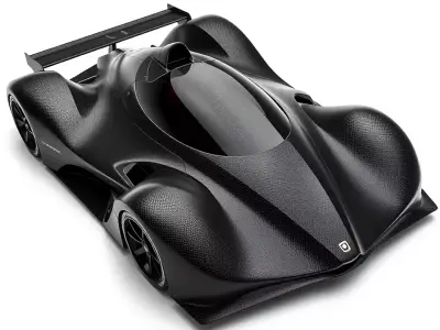 Sleek Carbon Racer model pack Low-poly 3D model