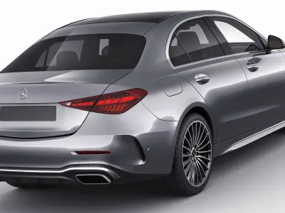 Mercedes-Benz C-class AMG-line 2021 3D model