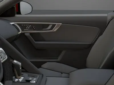 Jaguar F type Red Animated and Rigged Low-poly 3D model