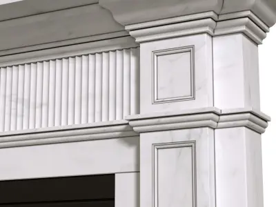 Marble Fireplace modern ArtDeco  3D model