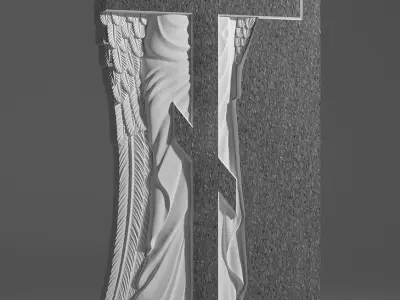 Angel Tombstone 3D model 3D model 3D model 3D model