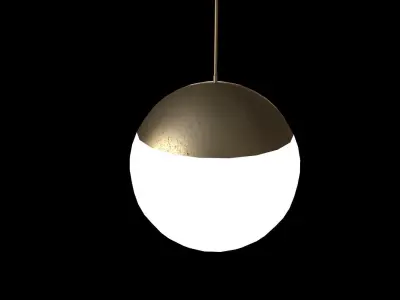 Lowpoly modern lamp model Free low-poly 3D model