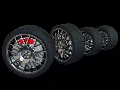 car tire models 3D model