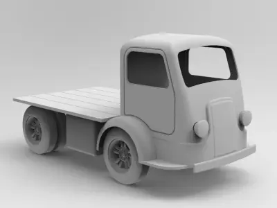 Old Truck Chassis  3D model